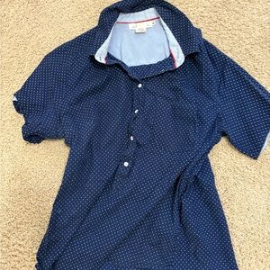 Old Navy Dark Blue Dotted Shirt